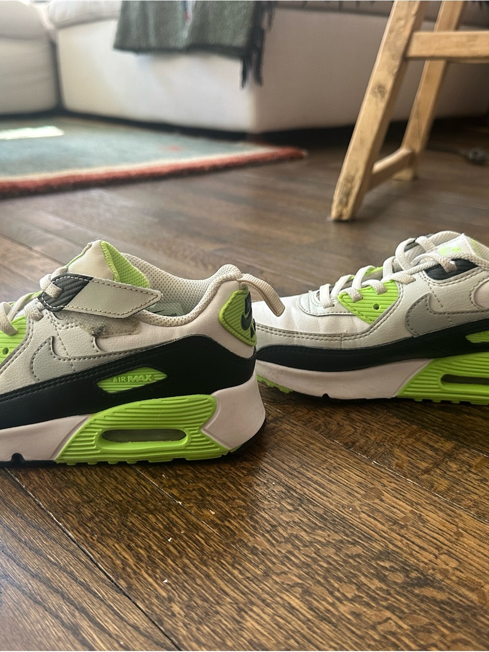 Nike Kids' Air Max Trainer in White and Volt